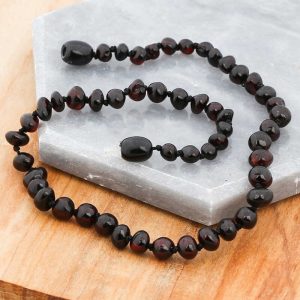 Alternative view of Bebek Damla Kehribar Diş Kolye