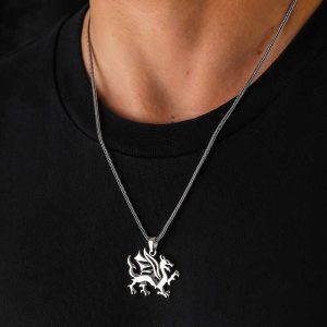 Alternative view of Gümüş Ejderha Erkek Kolye