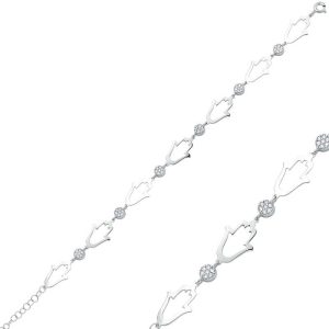 Gümüş Fatma Ana Eli Bayan Bileklik