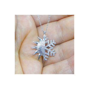 Alternative view of Gümüş Güneş Kartanesi Bayan Kolye