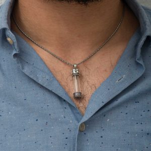 Alternative view of Gümüş İçi Açılabilen Muska Kabı Kolye