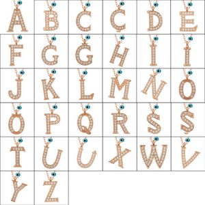 Alternative view of Gümüş Nazar Rose E Harfi Kadın Kolye