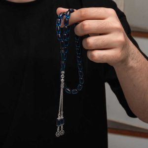 Alternative view of Gümüş Püskül Sıkma Kehribar Tesbih