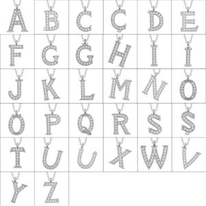 Alternative view of Gümüş Rodyum O Harfi Kadın Kolye