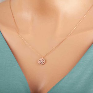 Alternative view of ​Gümüş Rose Çiçek Kadın Kolye