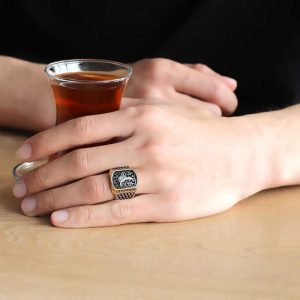 Alternative view of Gümüş Tuğralı Erkek Yüzük