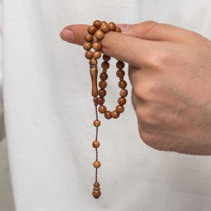 Alternative view of Yuvarlak Kesim Açık Renk Kuka Tesbih