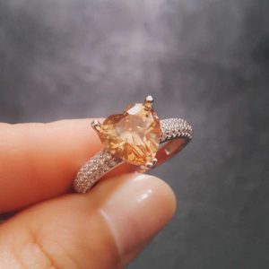 Gümüş Kalpli Bayan Yüzük